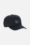 Fendi Baseball Cap With Logo Plaque In Blue