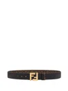 Fendi Cintura Reversibile Ff In Black