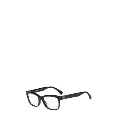 Fendi Black Logo Detail Flat Lens