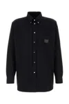 Fendi Classic Oxford Shirt For Modern Men In Black