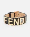 Fendi Black Logo Watch In Black