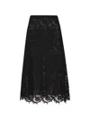 Fendi Gonna Lace Macrame In Black