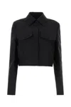 Fendi Black Tailored Cropped Blazer