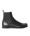 Fendi Ff Squared Nappa Leather Chelsea Boots In Black