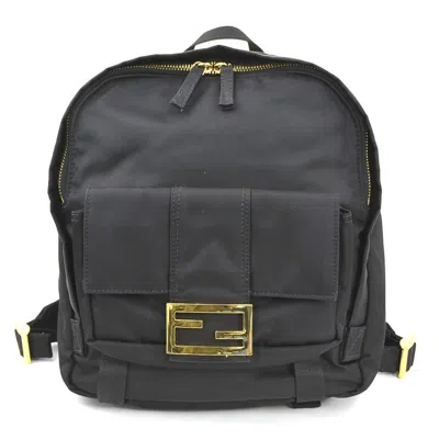 Pre-owned Fendi Black Nylon Backpack ()