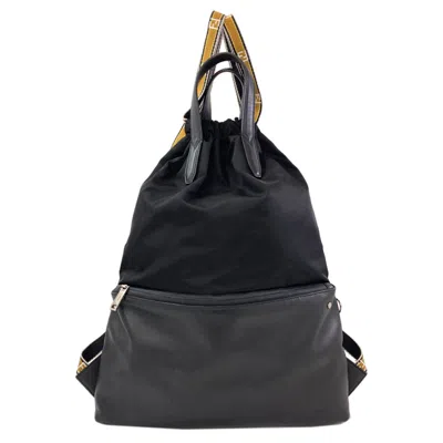 Pre-owned Fendi Black Nylon Backpack ()
