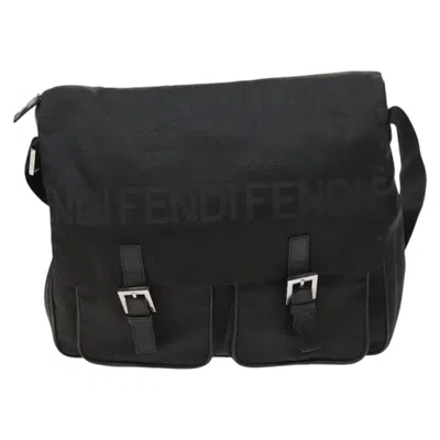 Pre-owned Fendi Black Nylon Shoulder Bag ()