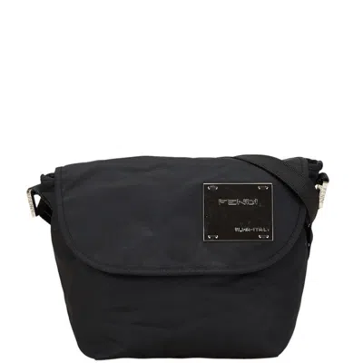 Pre-owned Fendi Black Nylon Shoulder Bag ()