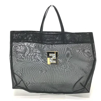 Pre-owned Fendi Black Nylon Tote Bag ()