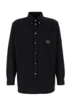Fendi Classic Oxford Shirt For Modern Men In Black