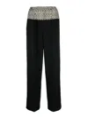 Fendi Women's Friends Of- Wool Blend Trousers In Negro