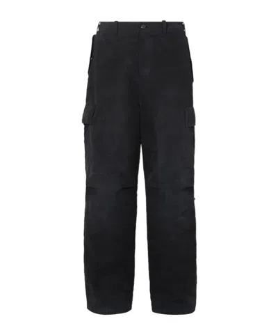 Fendi Black Patchwork Cotton Trousers
