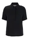Fendi Cady Silk Top Button Placket In Multicolor