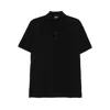 Fendi Polo In Jacquard Ff Piquet Black Clothing In Black