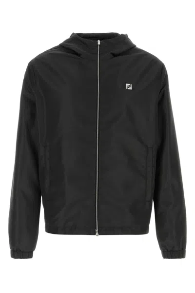 Fendi Black Polyester K-way