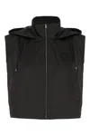 Fendi Sleeveless Hooded Drawstring Jacket
