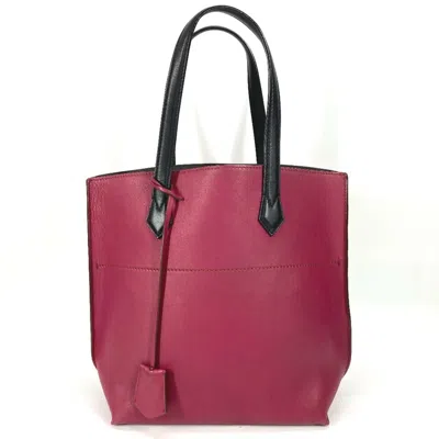 Pre-owned Fendi Black Purple Leather Shoulder Bag Tote Bag ()