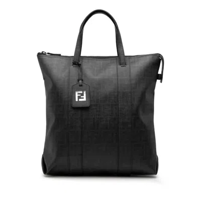 Pre-owned Fendi Black Pvc Tote Bag ()
