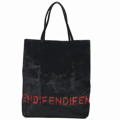 Pre-owned Fendi Black Red Color Leather Tote Bag ()