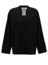 Fendi Black Reversible Cardigan With Jacquard Ff Motif In Knit Woman In Multicolor