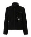 Fendi Black Shearling Reversible Blouson In Black
