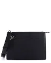 Fendi Black Sheep Leather Ff Turnlock Crossbody Selleria Medium (authentic  Pre-loved)