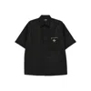 Fendi Zip-pocket Shirt In Black