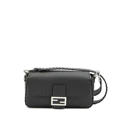 FENDI FENDI BLACK SHOULDER BAGS MEN