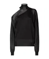 Fendi Organza Pull Sweater In Black