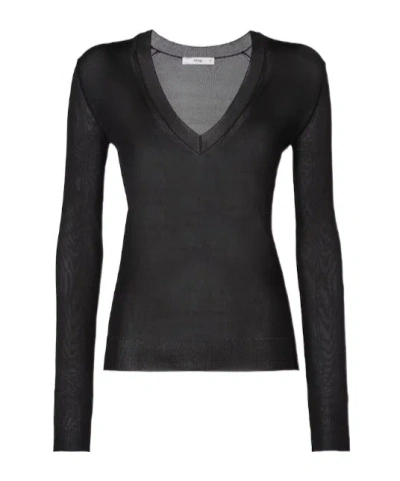 Fendi Black Silk Organza Jumper