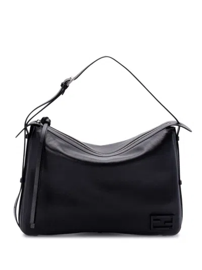 Fendi Simply Chic Large Shoulder Handbag In Black