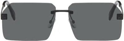 Fendi Black Sky Sunglasses In Matte Black / Smoke