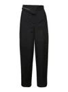 Fendi "kid Mohair Carrot Fit Pants In Black