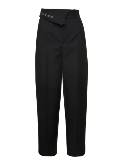 FENDI BLACK SLIM FIT TROUSER