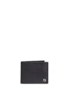 Fendi Black Squared Ff Bi-fold Wallet In Black