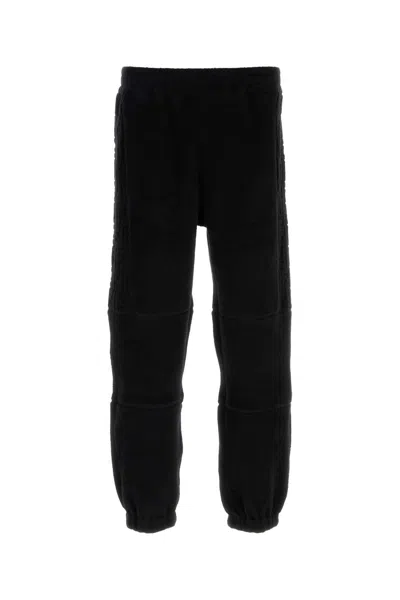 Fendi Elasticated-waistband Terry-cloth Track Pants In Black