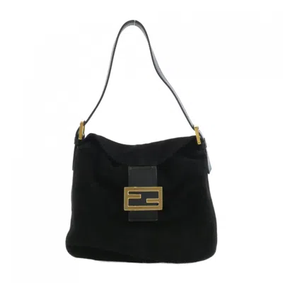 Pre-owned Fendi Black Suede Shoulder Bag ()