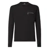 Fendi Knit Sweater With Ribbed Cuffs And Pocket In Black