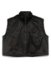Fendi Sleeveless Hooded Vest With Drawstring Hem