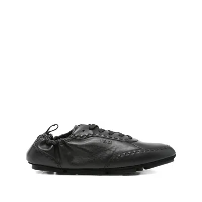 FENDI FENDI BLACK TRAINERS - LOW-TOPS MEN