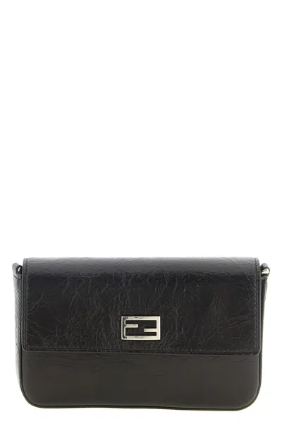 Fendi Black 'tube' Wallet On Chain