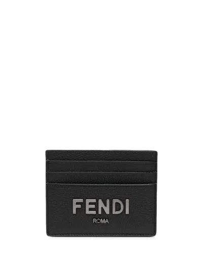 Fendi Black Vit Cher Card Case