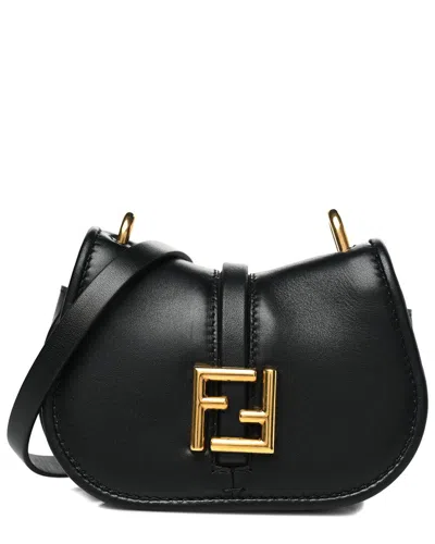 Fendi Black Vitello Brenta Leather Cher Mini  C'mon (authentic Pre-loved)