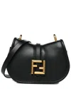 Fendi Black Vitello Brenta Leather Cher Mini  C'mon (authentic Pre-loved)
