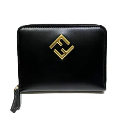 Pre-owned Fendi Black Wallet (bi-fold) ()