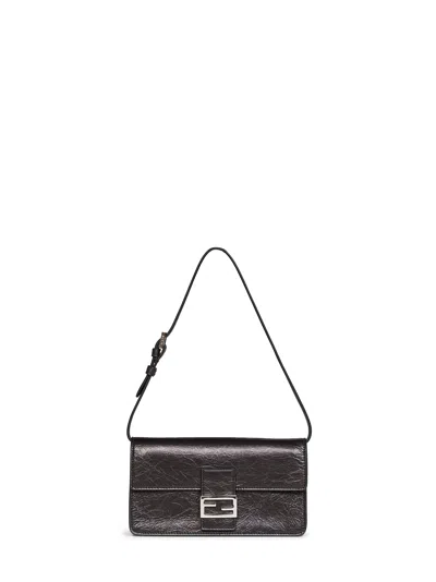 Fendi Black Wallet On Chain Minibag