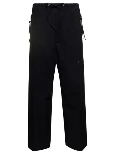 FENDI BLACK WIDE LEG CARGO PANT