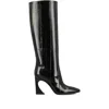 Fendi 95mm Arco Panelled Knee-high Boots In Black