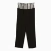Fendi Black Wool Blend  X Stefano Pilati Pant In Black