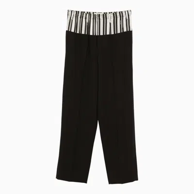 Fendi Black Wool Blend  X Stefano Pilati Pant
